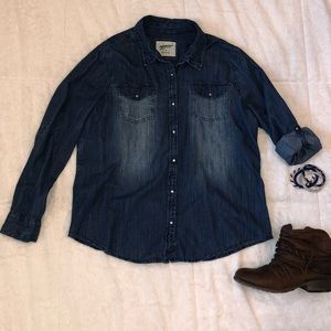 Chambray style shirt!